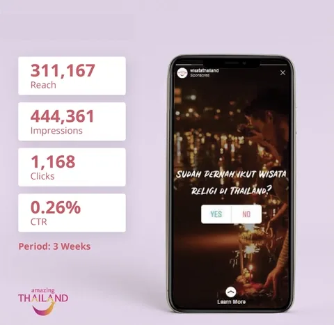 Tourism Authority of Thailand interface