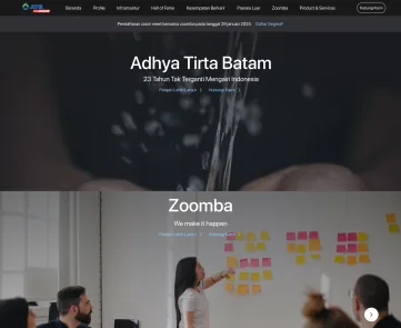 Interface from a web development project